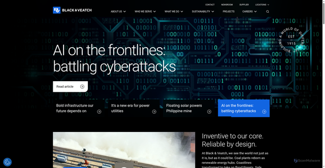 Security scan screenshot of https://www.bv.com/