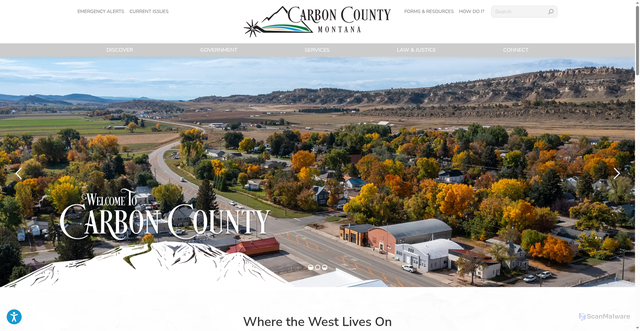 Security scan screenshot of https://carbonmt.gov/