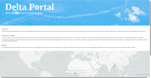 Security scan screenshot of https://delta-portal.net
