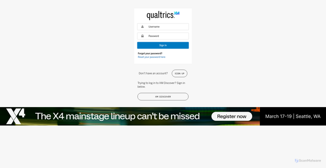 Security scan screenshot of https://zn3wl2hlvoz65ss7k-lsegroup.siteintercept.qualtrics.com