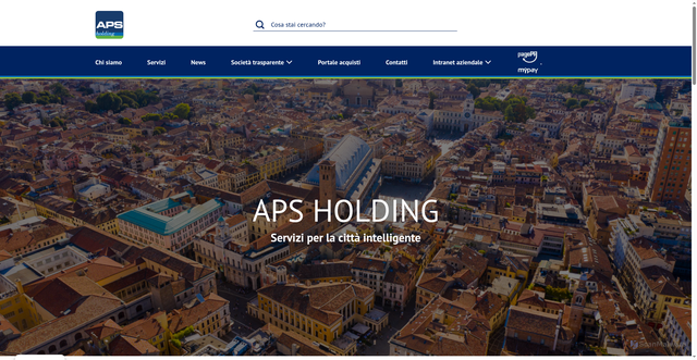 Security scan screenshot of https://www.apsholding.it/