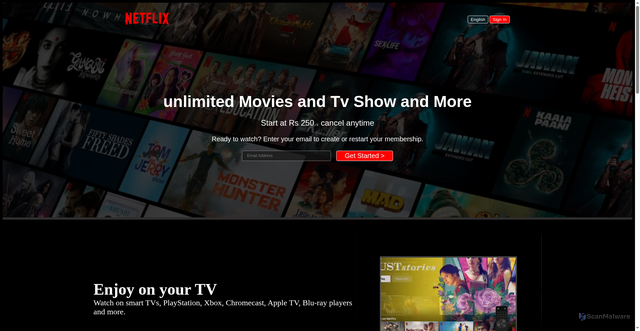 Security scan screenshot of https://netflix-clone-pi-ruby.vercel.app/