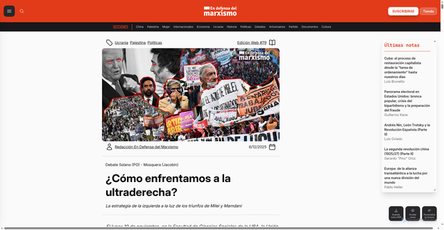Security scan screenshot of https://revistaedm.com.ar/nota/como-enfrentamos-a-la-ultraderecha