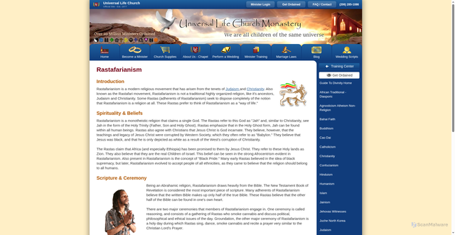 Security scan screenshot of https://www.themonastery.org/guide-to-divinity/rastafarianism?srsltid=AfmBOop236exgEN9VQ8wsRLASEKu9-f_WElrNaSt2Hd4eqePIuLrcsEo