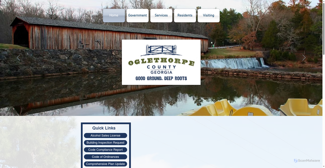 Security scan screenshot of https://www.oglethorpecountyga.gov/