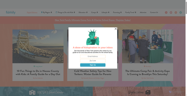 Security scan screenshot of https://www.newyorkfamily.com