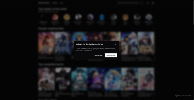 Security scan screenshot of https://asurascans.my