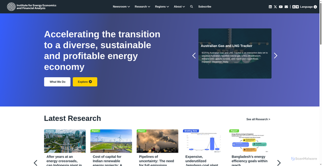 Security scan screenshot of https://ieefa.org