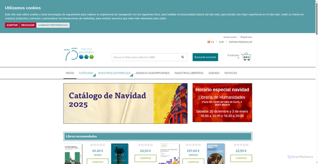 Security scan screenshot of https://marcialpons.es