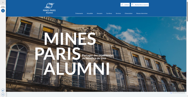 Security scan screenshot of https://mines-paris.org