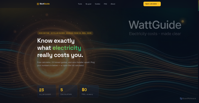 Security scan screenshot of http://watt-guide.pages.dev/