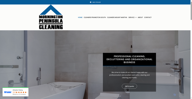 Security scan screenshot of https://www.morningtonpeninsulacleaning.com.au