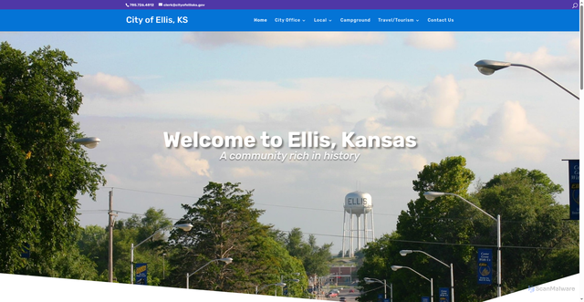 Security scan screenshot of https://ellis.ks.us/