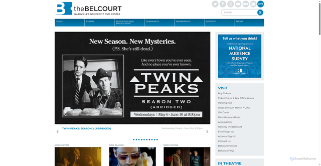 Security scan screenshot of https://www.belcourt.org/