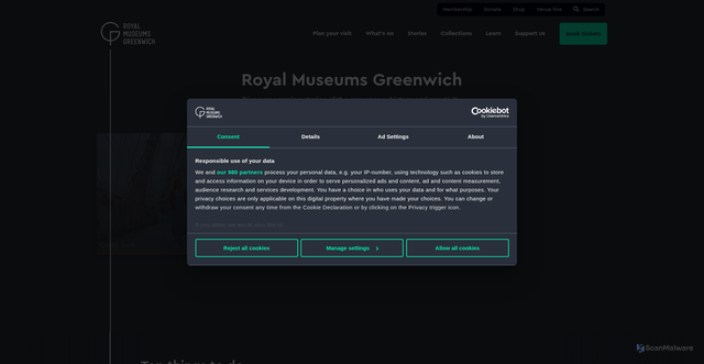 Security scan screenshot of https://www.rmg.co.uk/