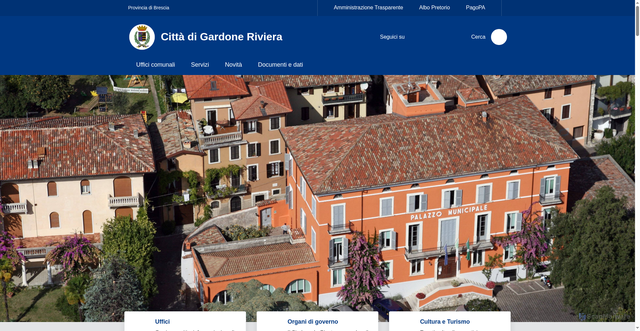Security scan screenshot of https://www.comune.gardoneriviera.bs.it/