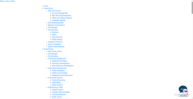 Security scan screenshot of https://www.allentx.gov/