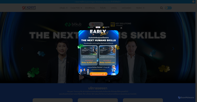 Security scan screenshot of https://www.9experttraining.com