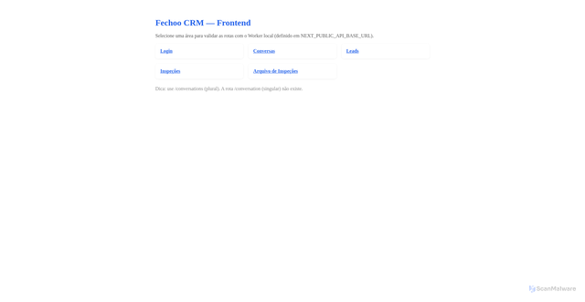 Security scan screenshot of https://crm-frontent.pages.dev/