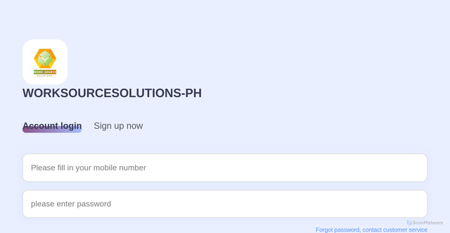 Security scan screenshot of https://worksourcesolutions-ph.net/