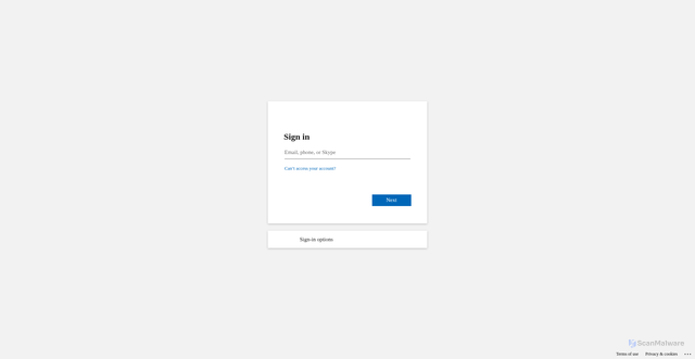 Security scan screenshot of https://cmcmarkets0.sharepoint.com