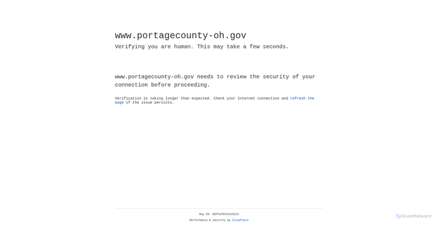 Security scan screenshot of https://www.portagecounty-oh.gov/