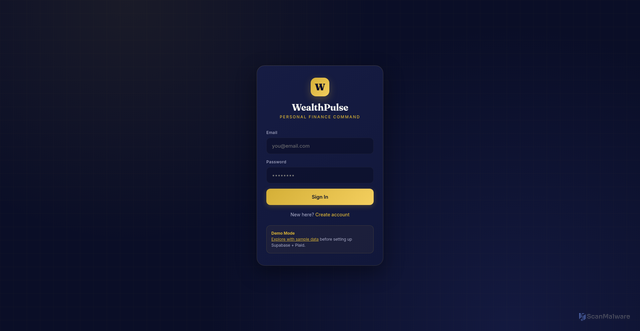 Security scan screenshot of https://wealthplus.pages.dev/