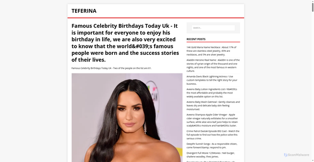 Security scan screenshot of https://anirefet.pages.dev/posts/famous-celebrity-birthdays-today-uk