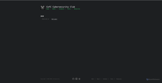 Security scan screenshot of http://cofcsecurity.barehost.tech/tags/test/