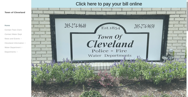 Security scan screenshot of https://clevelandal.gov/