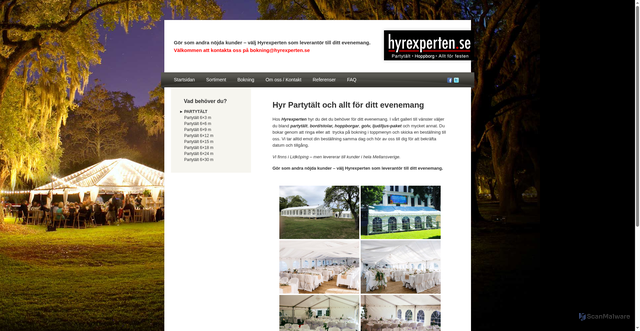 Security scan screenshot of https://hyrexperten.se