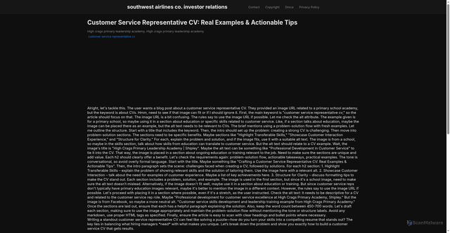 Security scan screenshot of https://jagatnovasphere-dpa4iss0cpip.edgeone.app/customer-service-representative-cv.html