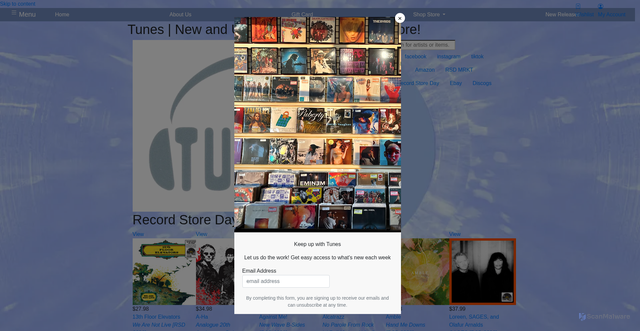 Security scan screenshot of https://tunesonline.net/Genre/696281