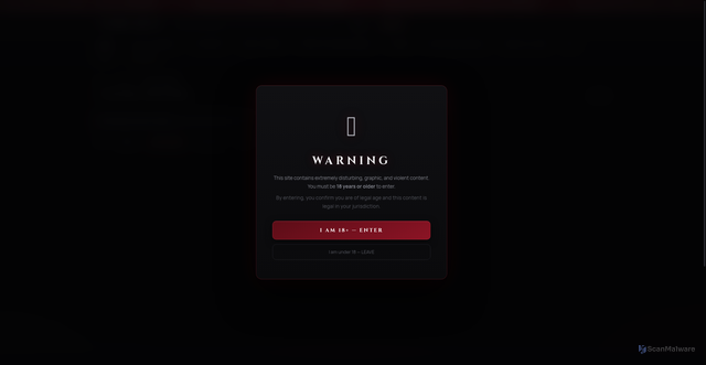 Security scan screenshot of https://gore.best/category/natural-disasters?sort=views