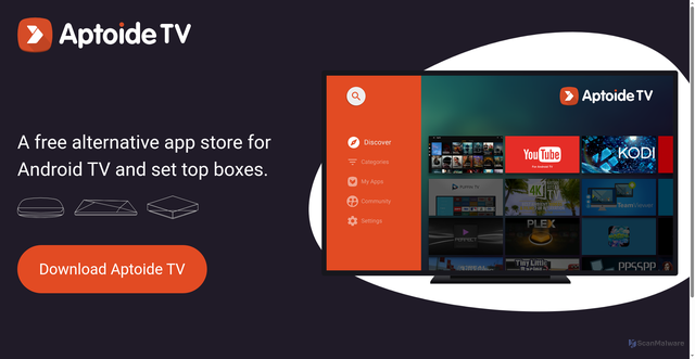 Security scan screenshot of https://tv.aptoide.com/