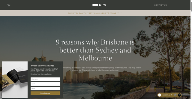 Security scan screenshot of https://www.dpn.com.au/articles/brisbane-better-than-sydney-melbourne
