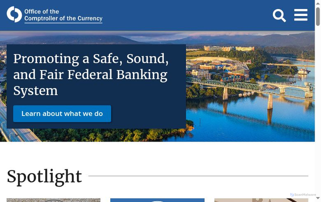 Security scan screenshot of https://occ.gov/