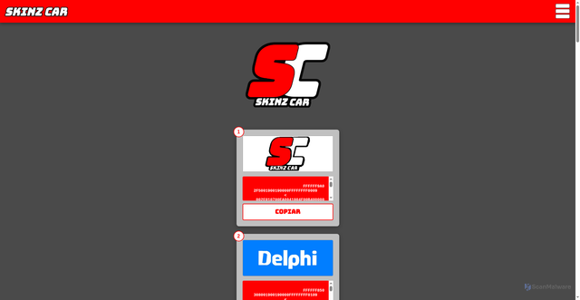 Security scan screenshot of https://skinzcar-m43um54zm5.edgeone.app/