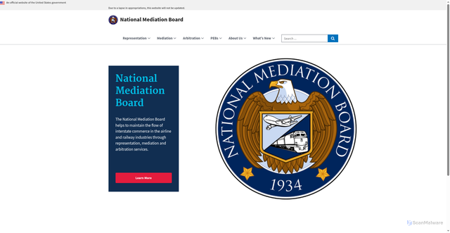 Security scan screenshot of https://nmb.gov/