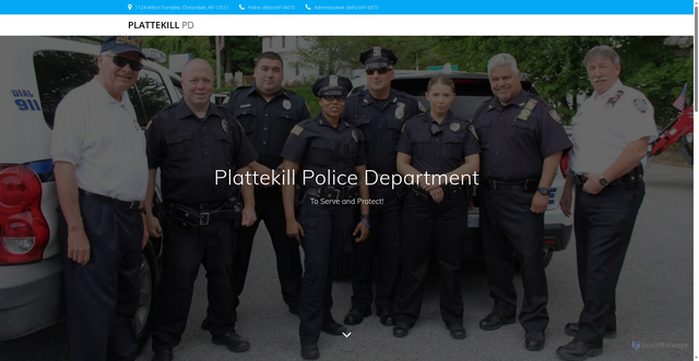 Security scan screenshot of https://plattekillpd.com/