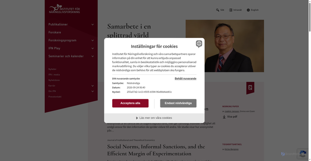 Security scan screenshot of https://ifn.se