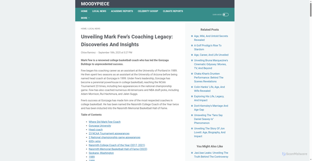 Security scan screenshot of https://www.app.bravewomenng.com/where-did-mark-few-coach/13190955/