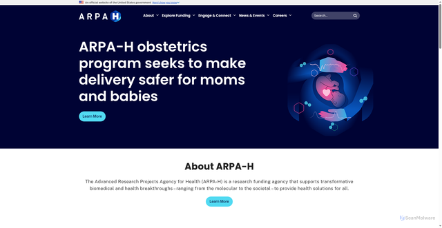 Security scan screenshot of https://arpah.gov/