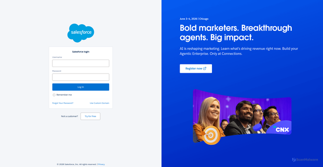 Security scan screenshot of https://usa688.sfdc-lywfpd.salesforce.com