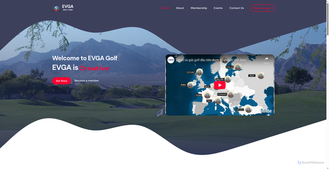 Security scan screenshot of https://evgatour.com/