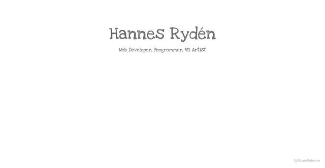 Security scan screenshot of https://hannes.se