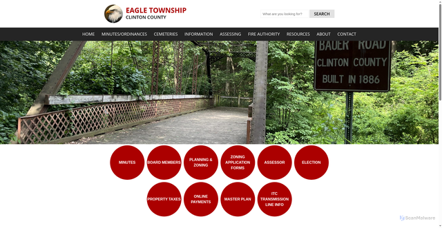 Security scan screenshot of https://eagletownshipmi.gov/
