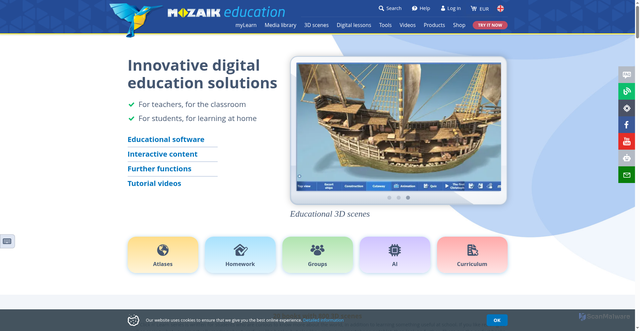 Security scan screenshot of https://mozaweb.com