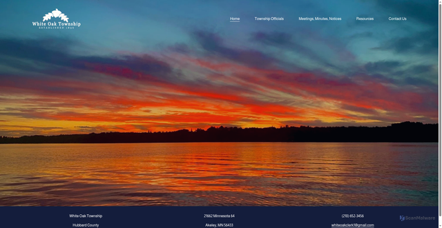Security scan screenshot of https://whiteoaktownshipmn.gov/