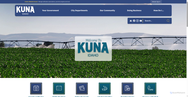 Security scan screenshot of https://www.kunacity.id.gov